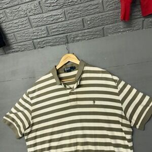 Polo Ralph Lauren Striped Short Sleeve Polo Shirt Mens Size L